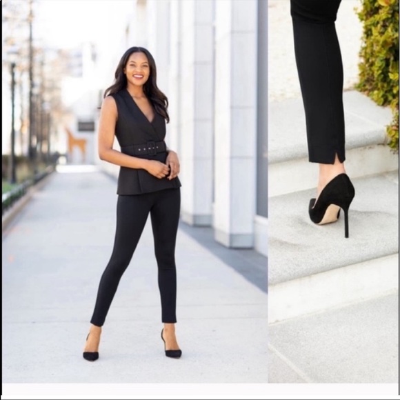 SPANX Pants - NEW Spanx The perfect back seam ankle skinny pant Size XL stretch black